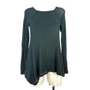 BANANA REPUBLIC Knit Top XS Double Layer Black Triangle